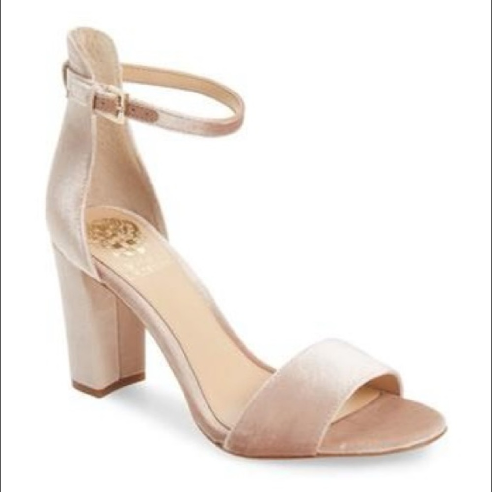 Vince Camuto Blush Velvet Heels
